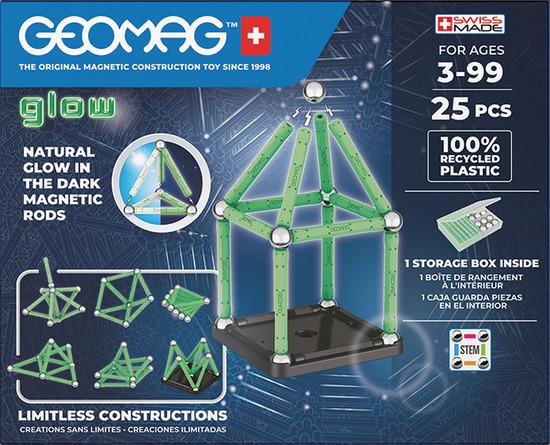Geomag Glow magnetické kostky 25 kusů GEOMAG GEO-328 - 328