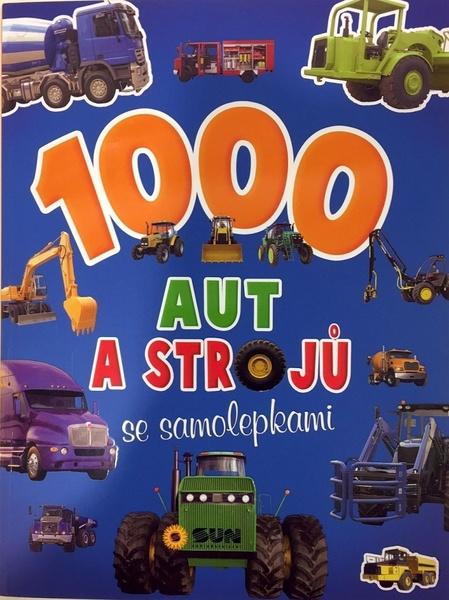 1000 aut a strojů se samolepkami - 9788076871076