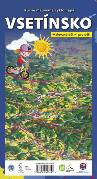 Ručně malovaná cyklomapa Vsetínsko - 9788088427445
