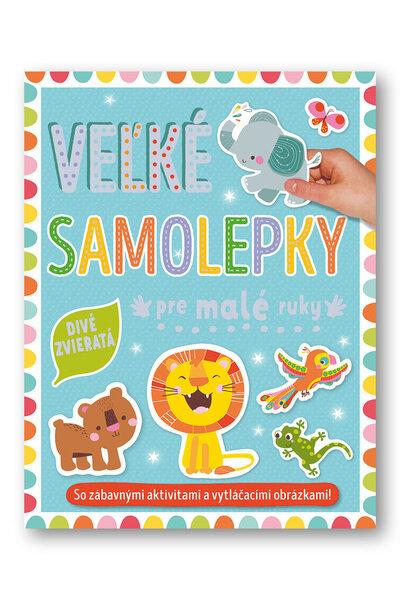 Veľké samolepky pre malé ruky Divé zvieratá - 9788056711040