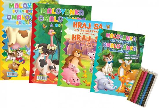 Hraj si se zvířatky a vybarvi je! - 9788084445702
