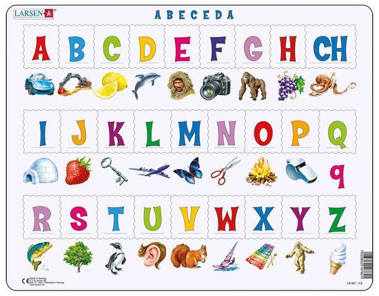 Larsen Vzdělávací puzzle Abeceda 27 dílků