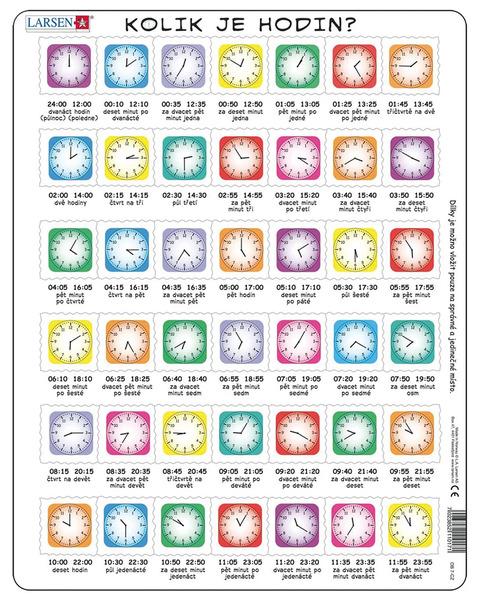 Puzzle Kolik je hodin? 42 dílků