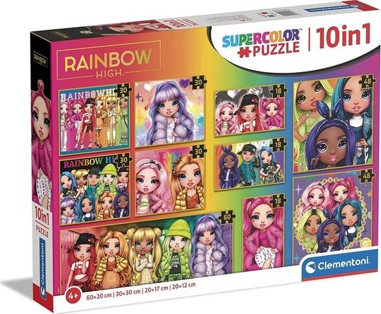 CLEMENTONI Puzzle Rainbow High 10v1 - 20273