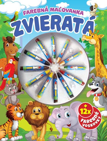 Zvieratá Farebná omaľovanka - 9788084445603
