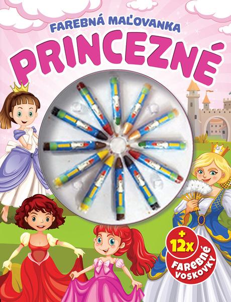 Princezné Farebná omaľovanka - 9788084445580