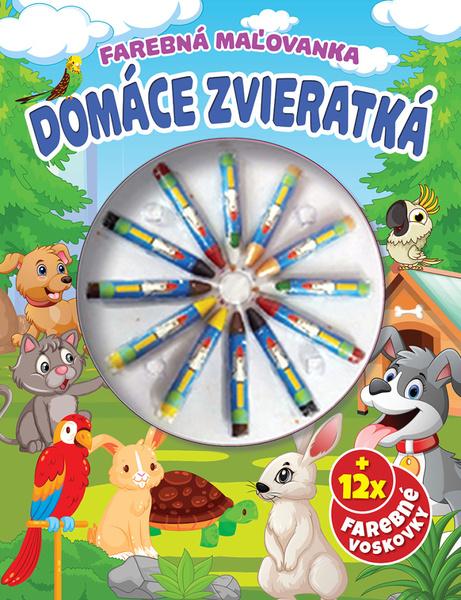 Domáce zvieratká Farebná omaľovanka - 9788084445597