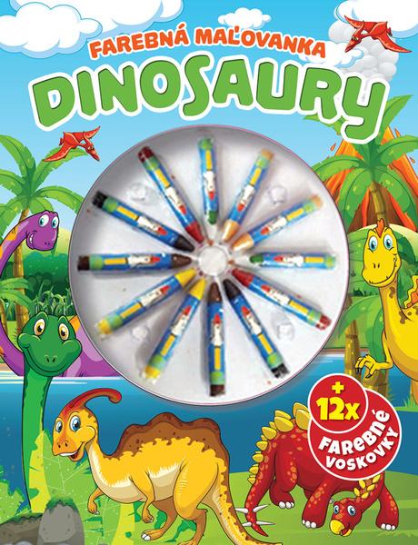 Dinosaury Farebná omaľovanka - 9788084445566