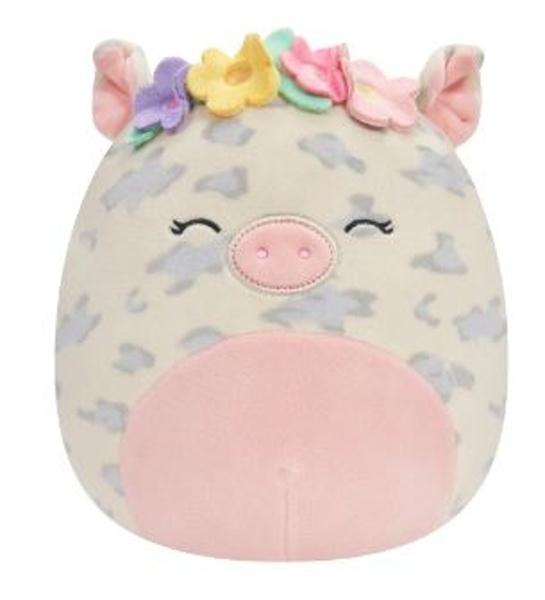 SQUISHMALLOWS Strakaté prasátko s čelenkou - Rosie - SQCR02378