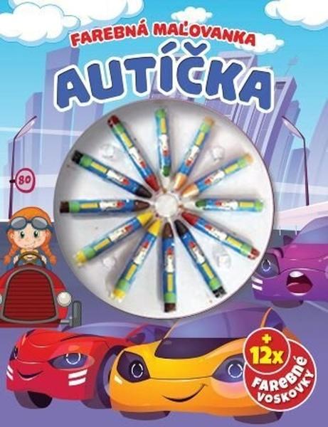 Farebná maľovanka Autíčka - 9788084445788