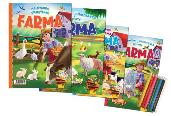 Maľovanka Omalovánka a aktivity Farma - 9788084445931