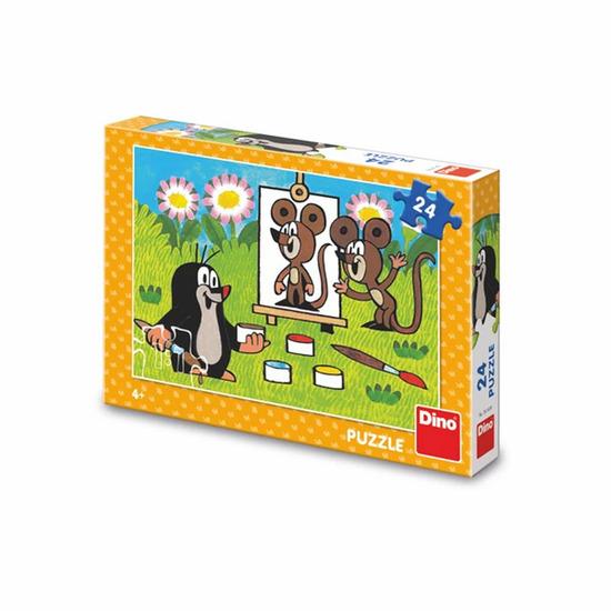 DINO Puzzle Krtek malířem 24 dílků - 351691