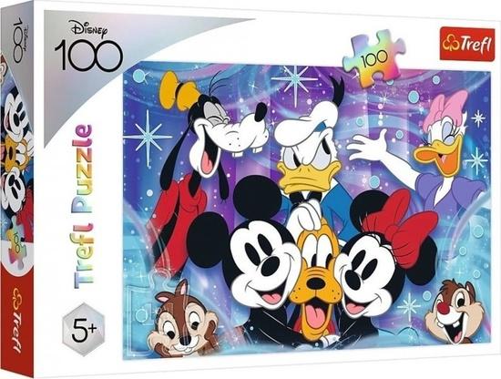 TREFL Puzzle Disney 100 let: Zábava v Disney Worldu 100 dílků - 16462
