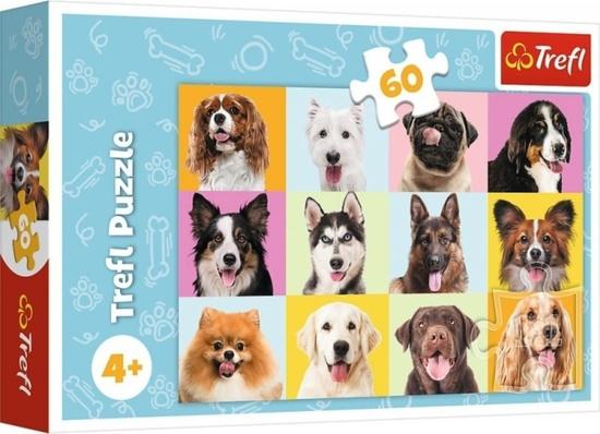 TREFL Puzzle Roztomilí pejsci 60 dílků - 17374