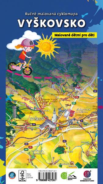 Ručně malovaná cyklomapa Vyškovsko - 9788088616146