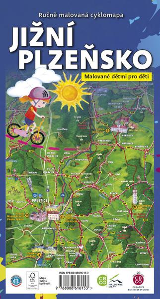 Ručně malovaná cyklomapa Jižní Plzeňsko - 9788088616153
