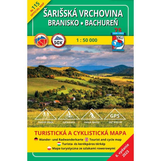TM 115 Šarišská Vrchovina - Branisko - Bachureň - 9788099934574