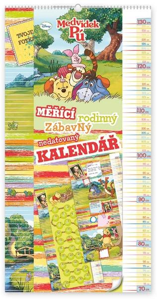 Medvídek Pú měřící kalendář - nástěnný kalendář