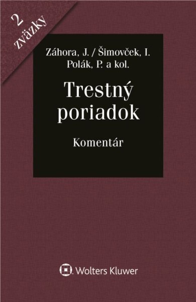 Trestný poriadok - 9788076762718