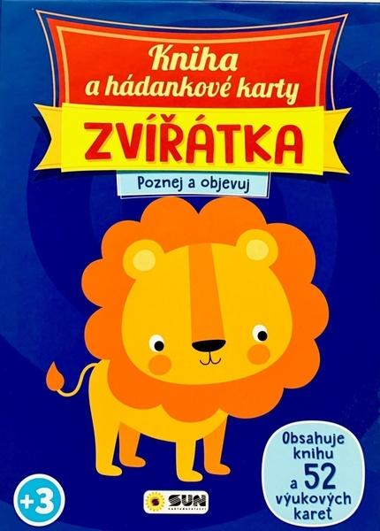 Kniha a hádankové karty Zvířatka - 9788076871618