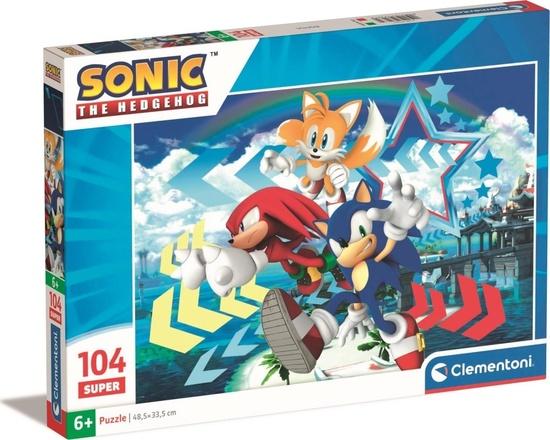 CLEMENTONI Puzzle Sonic 104 dílků - 27267