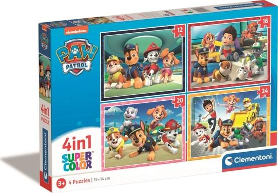 CLEMENTONI Puzzle Tlapková patrola 4v1 (12+16+20+24 dílků) - 21513
