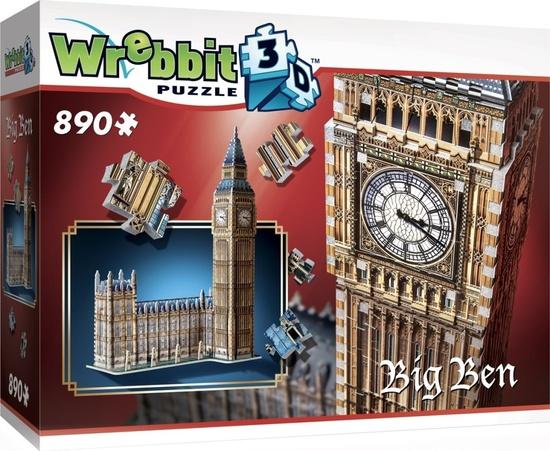 WREBBIT 3D puzzle Big Ben a Westminsterský palác 890 dílků - 02002