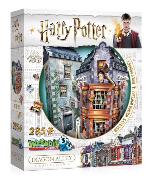 WREBBIT 3D puzzle Harry Potter: Kratochvílné a kouzelnické kejkle a Denní věštec 285 dílků - 00511