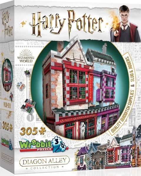 WREBBIT 3D puzzle Harry Potter: Prvotřídní potřeby pro famfrpál a Slug & Jiggers Apothecary 305 dílků - 0509