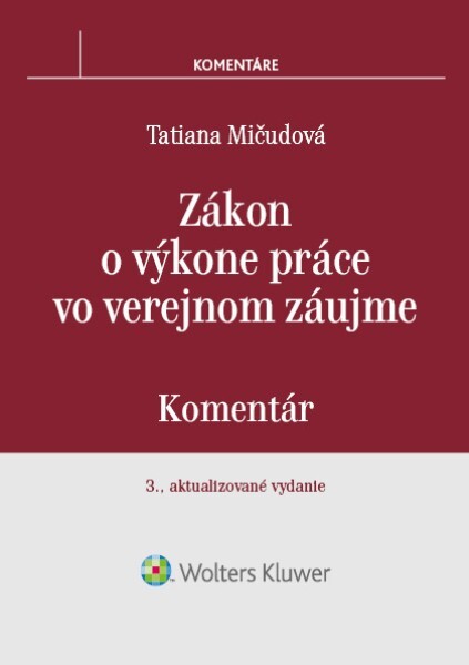 Zákon o výkone práce vo verejnom záujme - 9788057106302