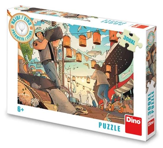 DINO Puzzle Najdi 10 předmětů: Přístav XL 300 dílků - 472334