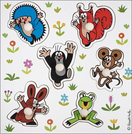 Detoa vkládací puzzle Krteček malé