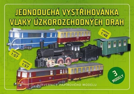 Jednoduchá vystřihovánka: vlaky úzkorozchodných drah