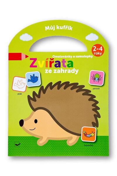 Můj kufřík Omalovánky a samolepky Zvířata ze zahrady - 9788025636923