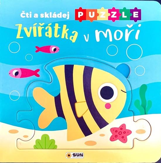 Zvířátka v moři Čti a skládej puzzle - 9788076872752