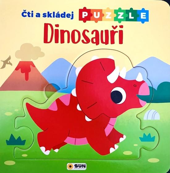 Dinosauři Čti a skládej puzzle - 9788076872769