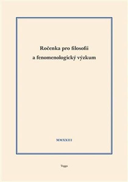 Ročenka pro filosofii a fenomenologický výzkum 2023 - 9788074763250