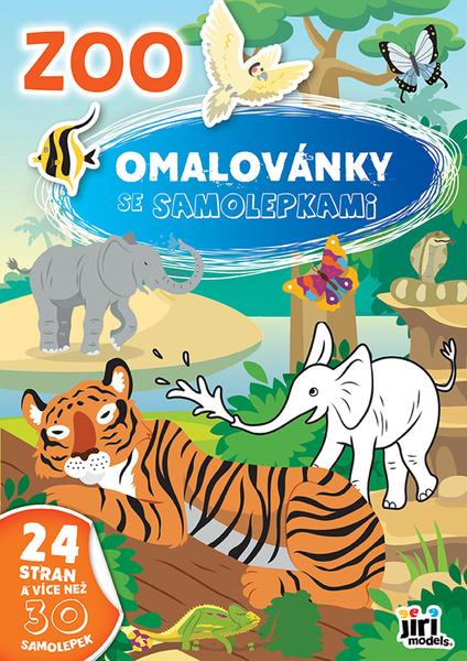 Omalovánka A4 se samolepkami ZOO