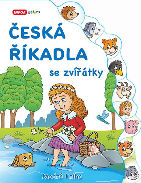 Česká říkadla se zvířátky Modrá kniha - 9788076970861