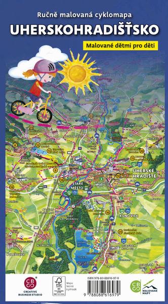 Ručně malovaná cyklomapa Uherskohradišťsko - 9788088616979
