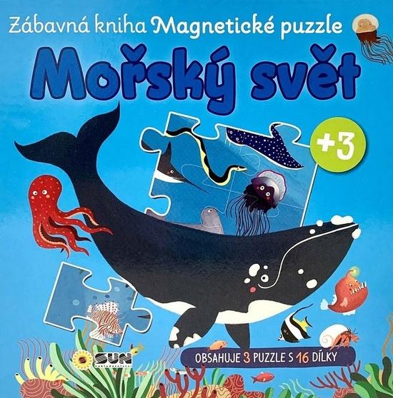Mořský svět Zábavná kniha Magnetické puzzle - 9788076873452