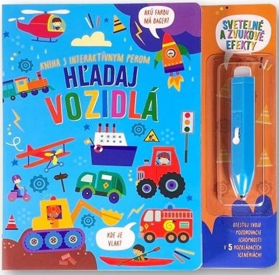 Kniha s interaktívnym perom Hľadaj vozidlá - 9788056714973