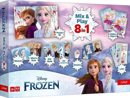 Trefl Kolekce her + puzzle 8v1 Frozen