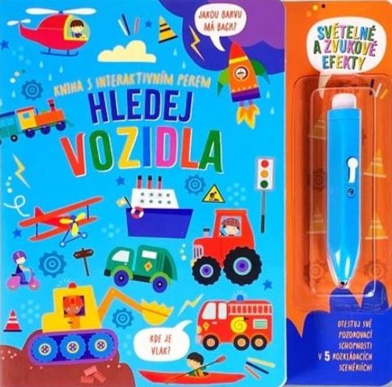 Kniha s interaktivním perem Hledej vozidla - 9788025637944