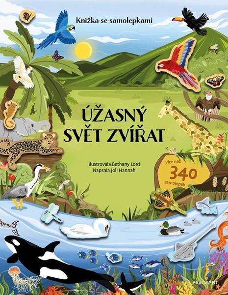 Knížka se samolepkami Úžasný svět zvířat - 9788025368800