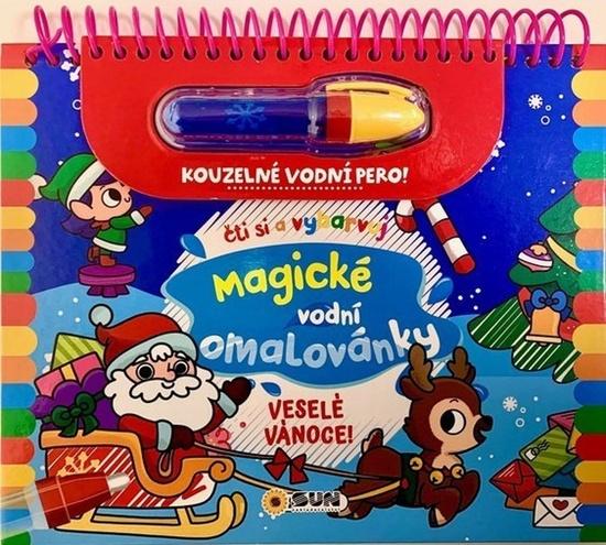 Magické vodní omalovánky Veselé Vánoce! - 9788076874527