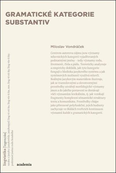 Gramatické kategorie substantiv - 9788020035554