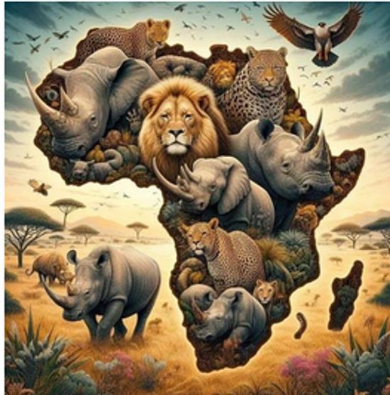 Norimpex Diamantové malování Afrika 30 x 40 cm