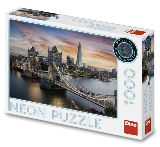Puzzle Soumrak nad Tower Bridge 1000 dílků neon DINO