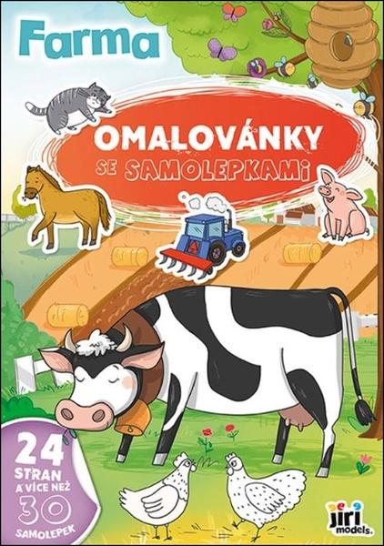 Omalovánky A4 se samolepkami Farma